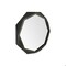 Homeroots 32 in. Octagon Black Wood Frame Wall Mirror 376441 - alternate 3